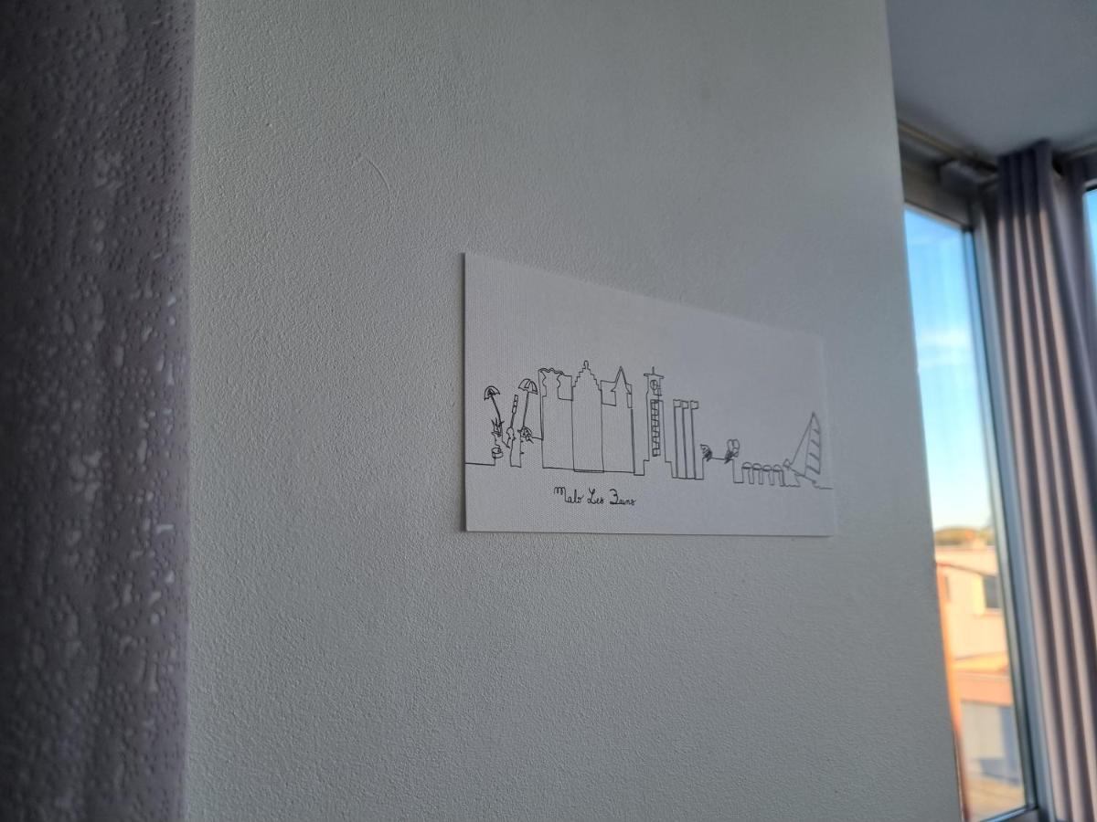 Studio Malouin - Sur La Digue De Malo Les Bains Avec Vue Sur Mer Zewnętrze zdjęcie